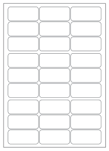 A4 sheet of mixed sets labels, 193 x 91 mm, 3 per sheet.