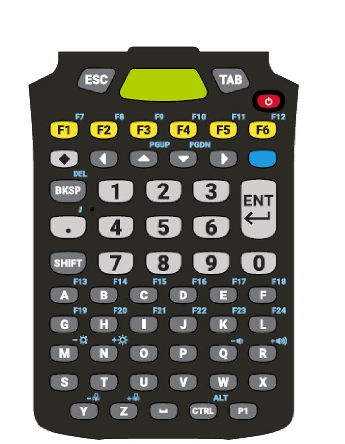 Zebra Keypad for MC93, 58 Key, Alpha Numeric, Standard